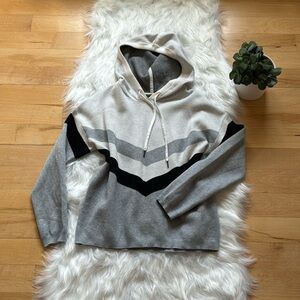 Cynthia Rowley Striped Hooded Sweater